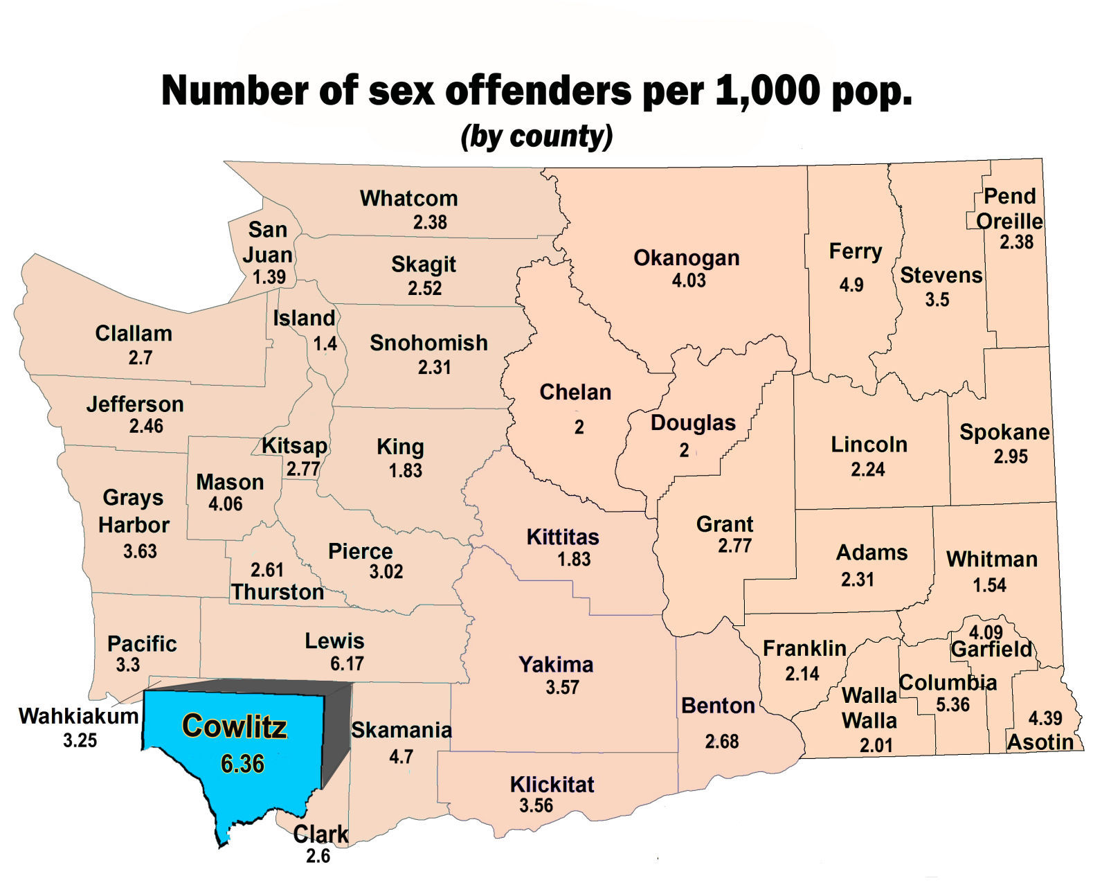 The U.S. States With The Most Sex Offenders Per Capita